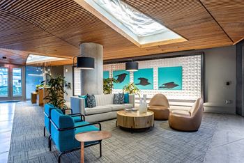 Yard apartments leasing lobby